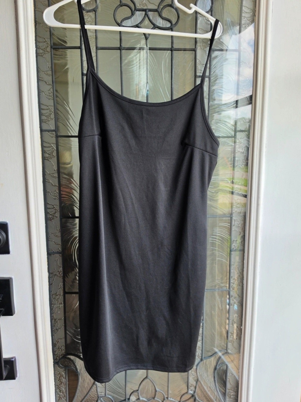 wild fable Black Spaghetti-Strap Mini Dress